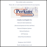 Screen shot of the Perkins website.