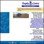 Screen shot of the Trophy Centre Ltd website.