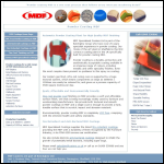 Screen shot of the M D F Specialised Coatings Ltd website.