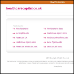 Screen shot of the Healthcare Capital Uk Ltd website.