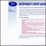 Screen shot of the Performance Control Systems website.