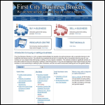 Screen shot of the First City Business Brokers website.