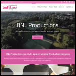 Screen shot of the BNL  Productions website.