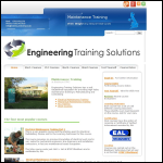 Screen shot of the Engineering & Training Solutions website.