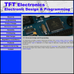 Screen shot of the Tft Electronics website.