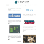 Screen shot of the Innovetra Ltd website.