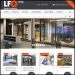 Screen shot of the London Fit Out Ltd website.