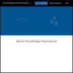 Screen shot of the Stockbridge International Ltd website.
