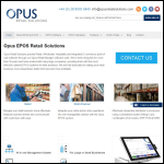 Screen shot of the The Opus Group website.