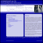 Screen shot of the Constant & Co website.