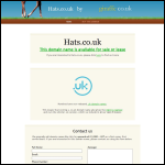 Screen shot of the S S P Hats Ltd website.