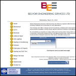 Screen shot of the Belvoir Engineering Services website.