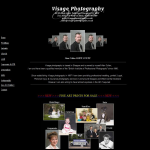 Screen shot of the Visage Photography website.