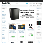 Screen shot of the Clubtek Ltd website.