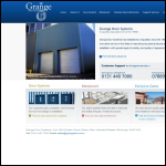 Screen shot of the Grange Roller Shutter website.