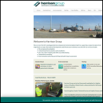 Screen shot of the Harrison Group Environmental Ltd website.