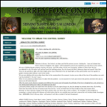 Screen shot of the Surrey Fox Control website.