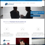 Screen shot of the Templepan Security Systems Ltd website.