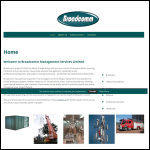 Screen shot of the Broadcomm Management Services Ltd website.
