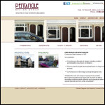 Screen shot of the Pentangle Design Ltd website.