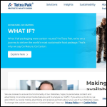 Screen shot of the Tetra Pak Processing Uk Ltd website.
