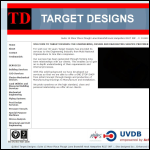 Screen shot of the Target Designs website.