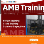 Screen shot of the Amb Training website.