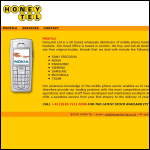 Screen shot of the Honeytel Ltd website.