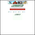 Screen shot of the L.B. Freight Ltd website.