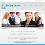 Screen shot of the The Total Package Ltd website.