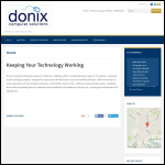 Screen shot of the Donix website.