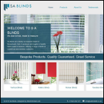 Screen shot of the Sa Blinds Ltd website.