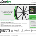 Screen shot of the Green Tyre Company plc website.
