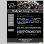 Screen shot of the Creo Technology Ltd website.