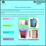 Screen shot of the Burntstone Ceramic Ltd website.