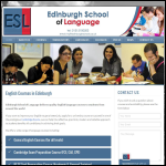 Screen shot of the Edinburgh School of Language website.