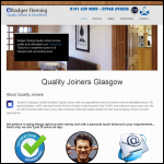 Screen shot of the Quality Joiners website.