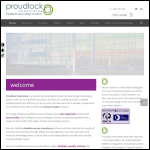 Screen shot of the Proudlock Associates website.