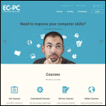 Screen shot of the Ec Pc website.