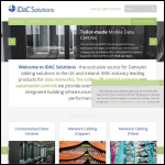 Screen shot of the iDaC Solutions Ltd website.