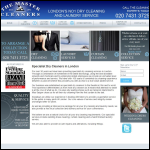 Screen shot of the The Master Cleaners website.