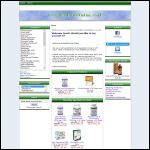 Screen shot of the The Green Health Shop website.