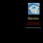 Screen shot of the Bandor Loudspeakers website.