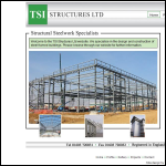 Screen shot of the Tsi Structures Ltd website.