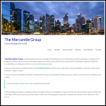 Screen shot of the The Mercantile Group website.