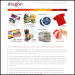 Screen shot of the The Dragon Company website.