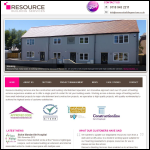 Screen shot of the Resource Building Services Ltd website.