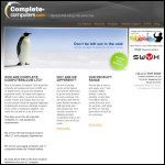 Screen shot of the Complete Computers Com Ltd website.