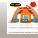 Screen shot of the Cold2warm Insulation website.