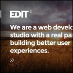 Screen shot of the Edit Studios Ltd website.